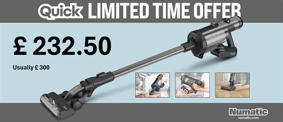 Numatic Quick - Limited TIme Offer - Only £ 232.50