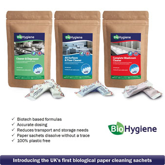 Launching the UKs First Biological Soluble Paper Cleaning Sachets