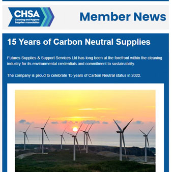 15 Years of Carbon Neutral Supplies - CHSA News