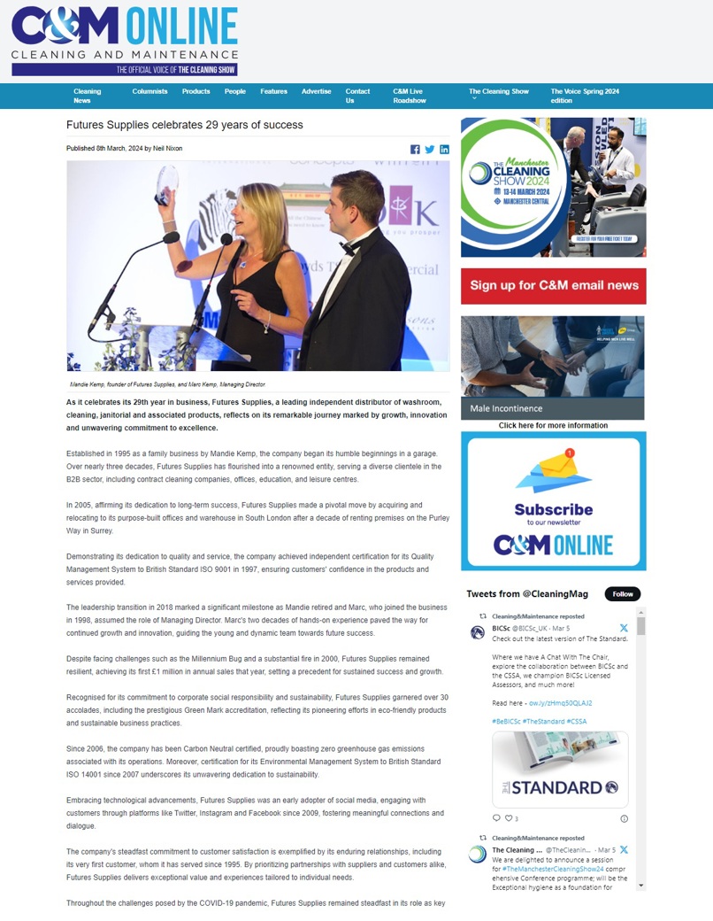 Futures Supplies Celebrates 29 Years of Success - 3