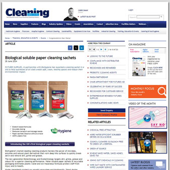 Biological Soluble Paper Cleaning Sachets