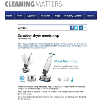 Scrubber Dryer Meets Mop - Cleaning Matters