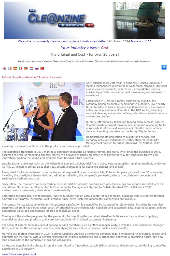 Futures Supplies Celebrates 29 Years of Success - 2