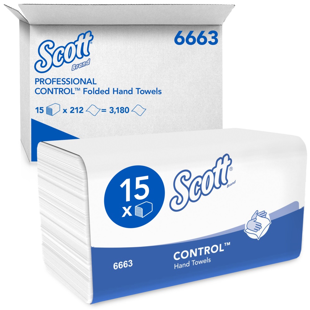 KC 6663 Scott Control Folded Hand Towels