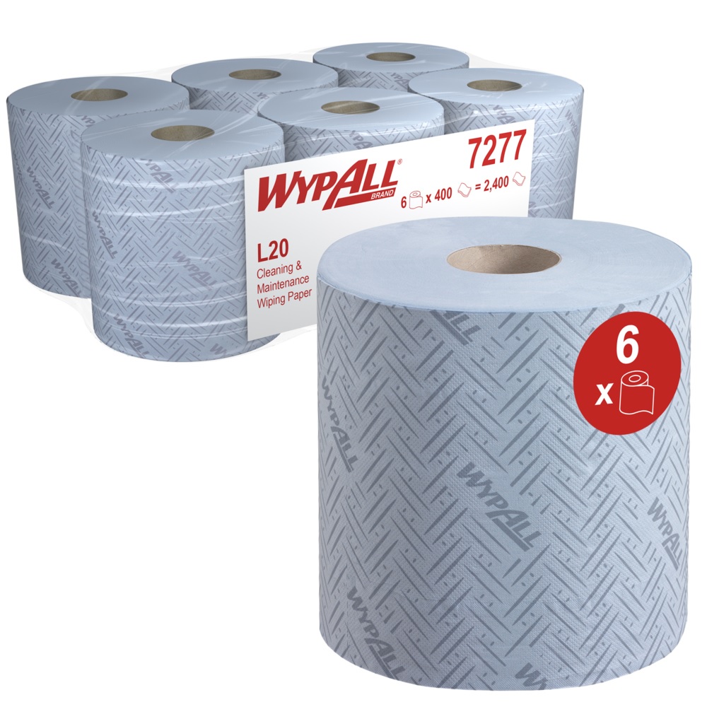 KC 7277 Wypall L20 Blue Centrefeed Roll 150m For Cleaning and Maintenance