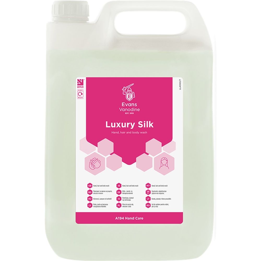 Luxury Silk Hand, Hair + Body Wash 5L