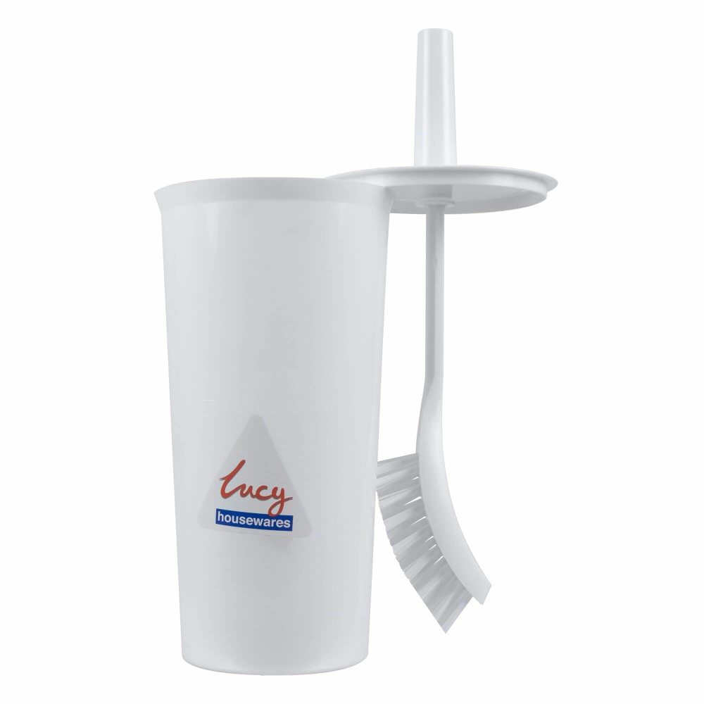 Lucy Toilet Brush With Lid + Holder