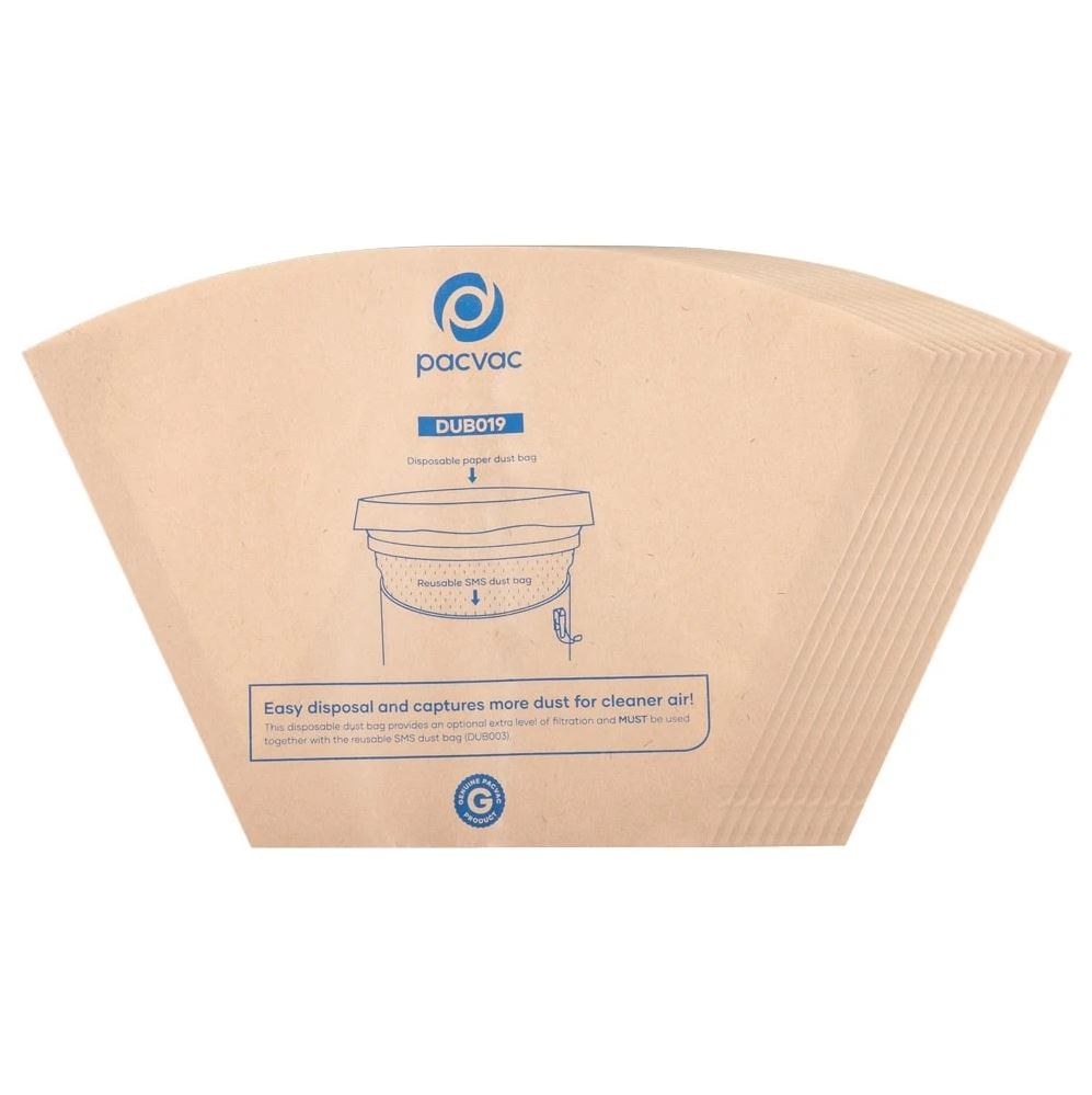 Pacvac SuperPro Disposable Paper Dustbag DUB019