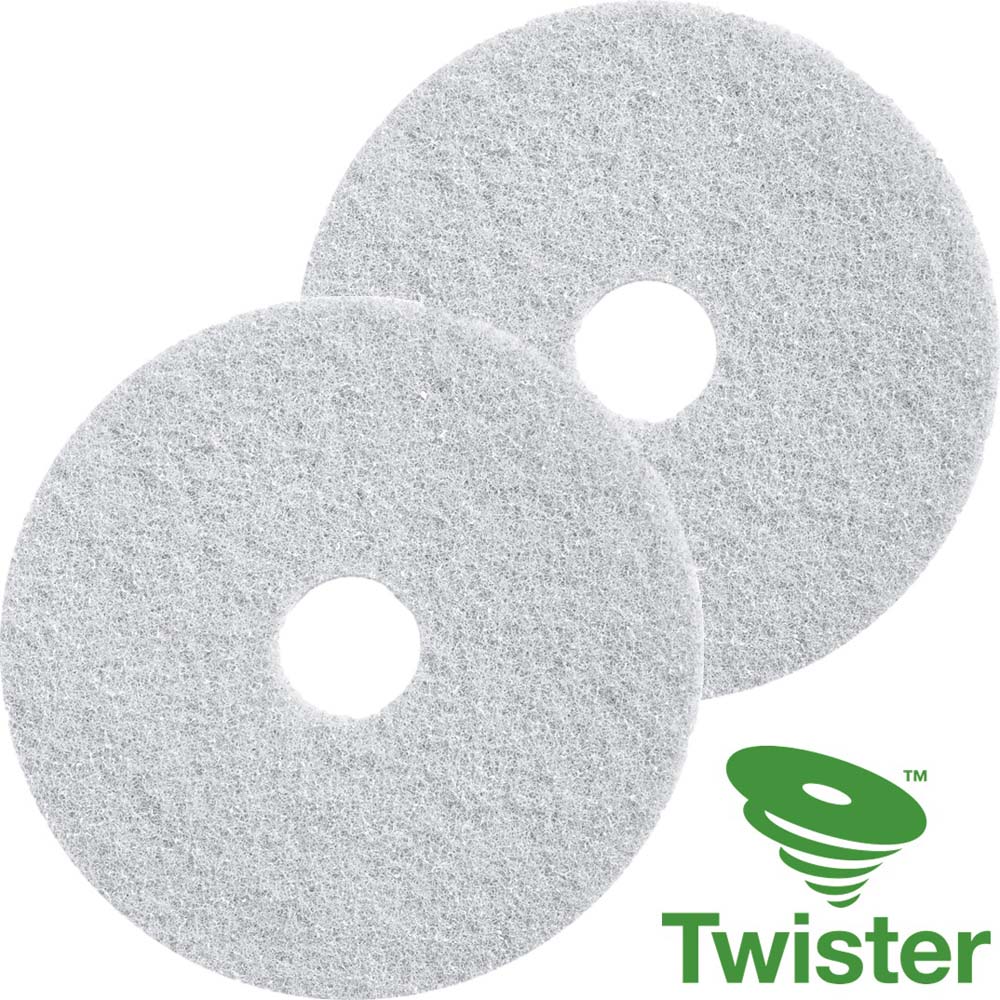 Twister Diamond Floor Pads 12&#39;&#39; White