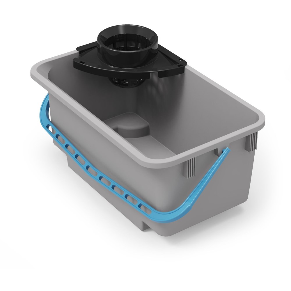 Numatic 34L Grey Mop Bucket + Wringer For use with ECO-Matic Trolleys EM3 + EM5