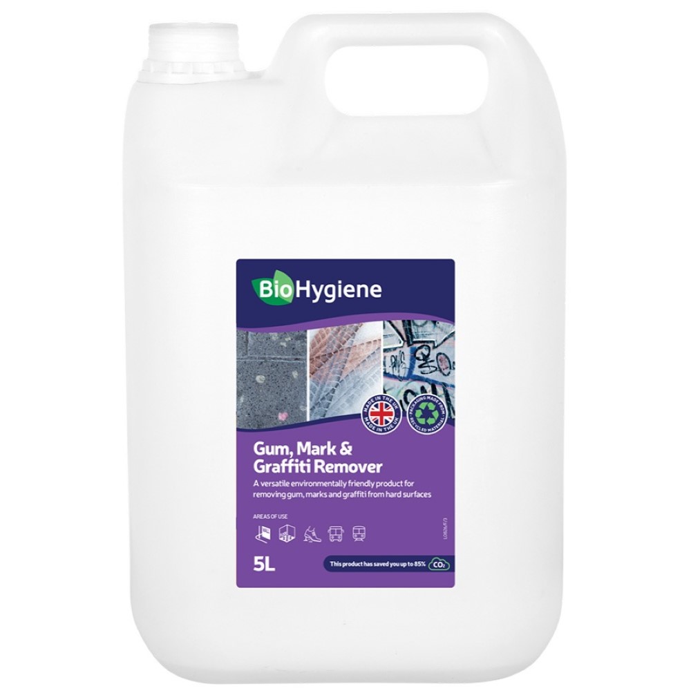 BioHygiene Gum + Graffiti Remover 5L - Gum, Adhesive + Label Remover
