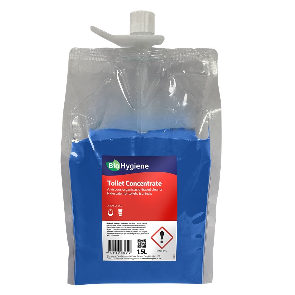 BioHygiene Toilet Cleaner 1.5L Pouch (Concentrated Dosing Pouch)