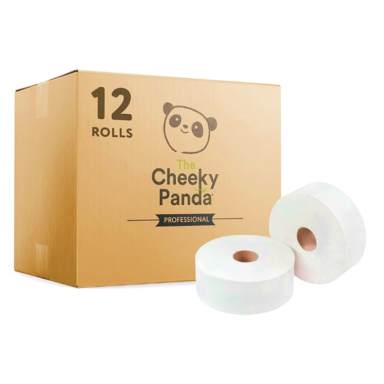 Cheeky Panda Professional Mini Jumbo Bamboo Toilet Roll 