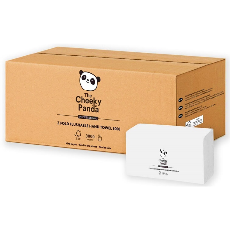 Cheeky Panda Professional Z-Fold Bamboo Flushable Hand Towels