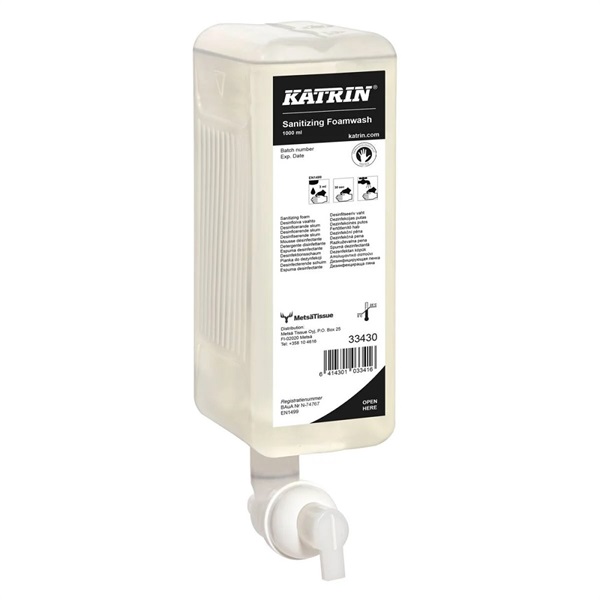 Click for a bigger picture.Katrin 33430 Sanitizing Foam Hand WASH 1L