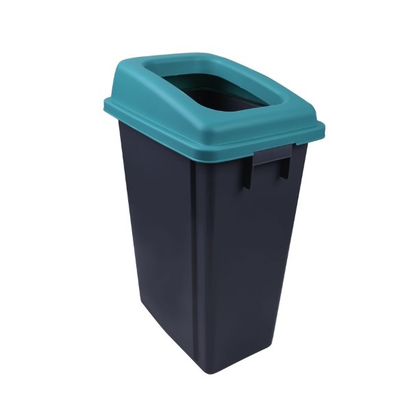 Click for a bigger picture.60L Recycling Buddy Bin With Teal Lid