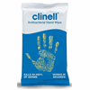 Click here for more details of the Clinell Antibacterial Hand Wipes Individually Wrapped (20x16cm)